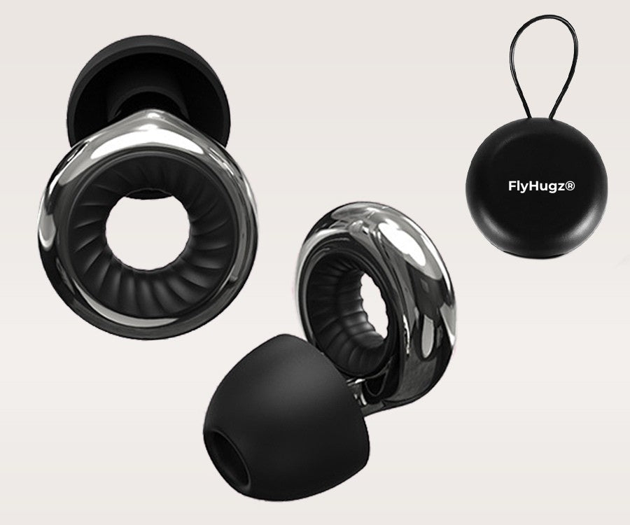 FlyHugz® Noise Reducing Travel Earplugs 2.0